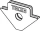 Haltemagnet mit TECE-Logo, in einer einfachen, funktionalen Form. Das Produkt ist aus stabilem Material gefertigt und hat eine Aussparung in der Mitte.